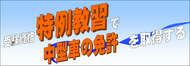 大型一種の免許を取りたいとき