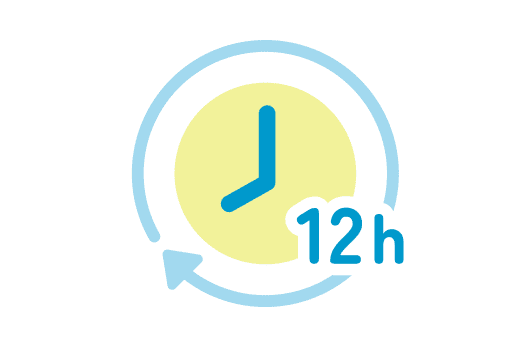 AM8:00から、PM8:00まで開校