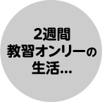 2週間教習オンリーの生活...